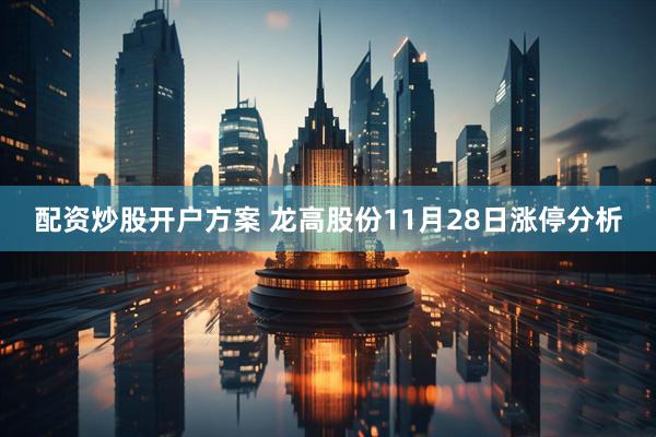 配资炒股开户方案 龙高股份11月28日涨停分析